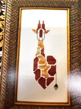 Giraffe Ever So Little #4 Cross Stitch Pattern Kit Simply Old-Fashioned